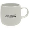 Debco White/White Mason 15 Fl. Oz. Ceramic Mug