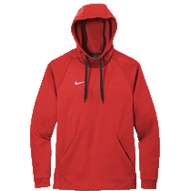 Nike Men's Team Scarlet Therma-FIT Pullover Fleece Hoodie