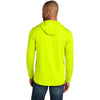 CornerStone Men's Safety Yellow Workwear Pro Long Sleeve Hooded Tee