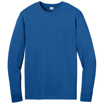 CornerStone Men's Royal Workwear Pro Long Sleeve Pocket Tee