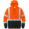 CornerStone Men's Safety Orange ANSI 107 Class 3 Heavy-Duty Fleece Pullover Hoodie