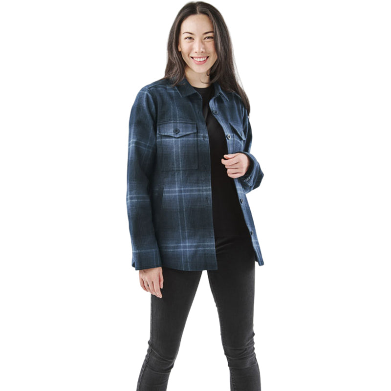 Stormtech Women's Midnight/Dusk Highland Plaid Shacket