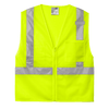 CornerStone Men's Safety Yellow ANSI 107 Class 2 Mesh Zippered Vest