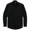 CornerStone Men's Black Long Sleeve Select Ripstop Shirt