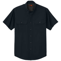 CornerStone Men's Navy Blue Short Sleeve Select Ripstop Shirt