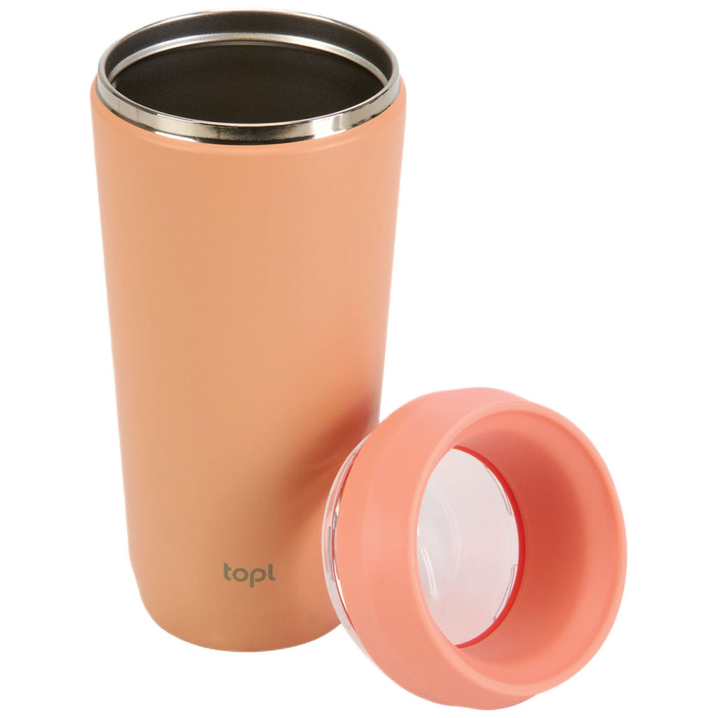 TOPL Orange 16 oz. Double Wall, Recycled Stainless Steel 360° Tumbler