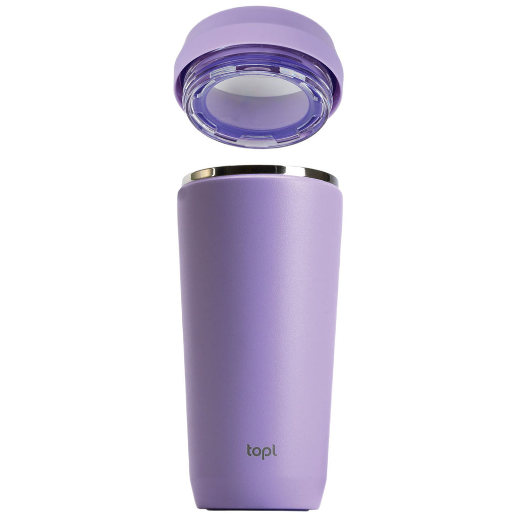 TOPL Purple 16 oz. Double Wall, Recycled Stainless Steel 360° Tumbler