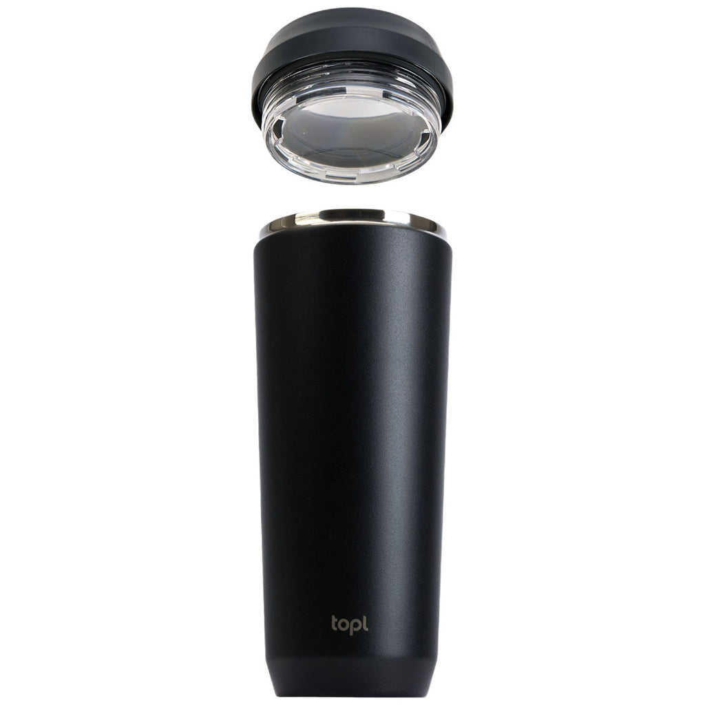 TOPL Black 20 oz. Double Wall, Recycled Stainless Steel 360° Tumbler