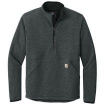 Carhartt Men's Carbon Heather Textured 1/2-Zip Fleece Jacket