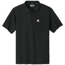 Carhartt Men's Black Force Snag-Resistant Pocket Polo