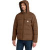 Carhartt Men's Red Duck Brown Montana Insulated Hooded Jacket