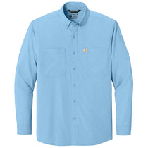 Carhartt Men's Fresh Water Blue Force Sun Defender Long Sleeve Shirt