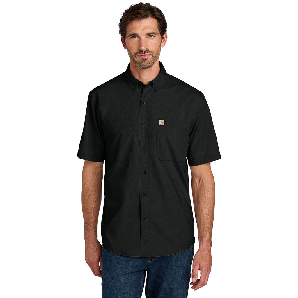 Carhartt Men's Black Force Sun Defender Short Sleeve Shirt