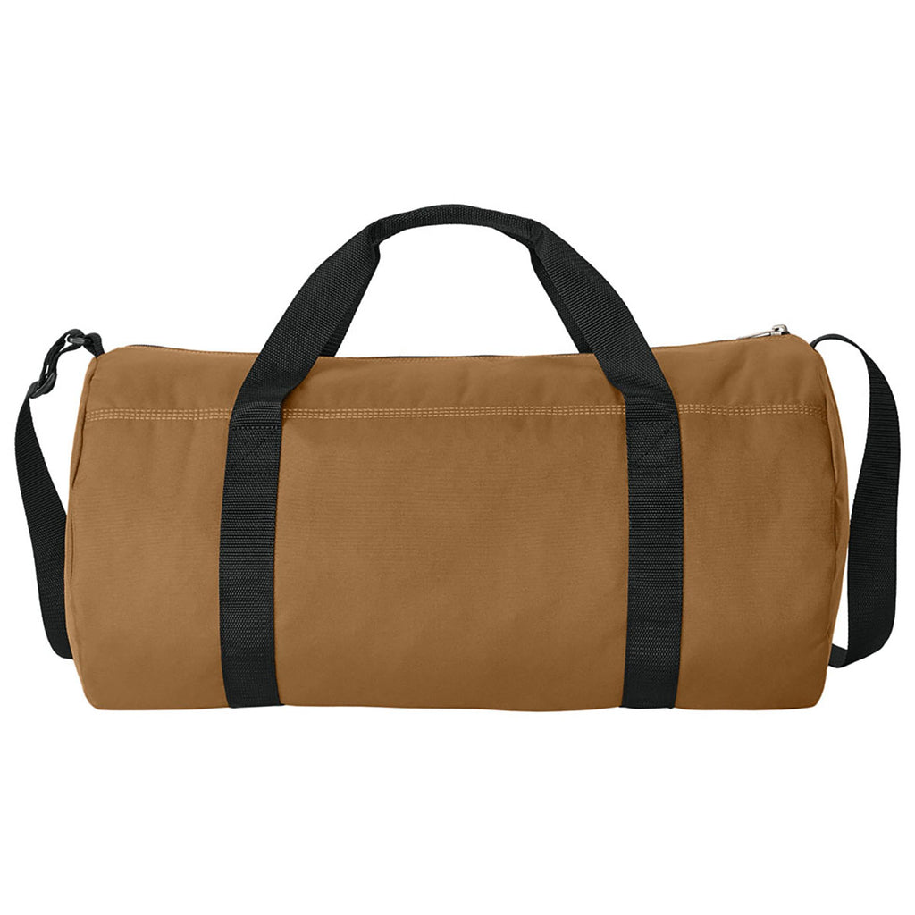 Carhartt Carhartt Brown Canvas Packable Duffel with Pouch