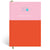 Papier Pink/Red Colorblock Dotted Notebook