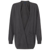 Devon & Jones Women's Graphite New Classics Open Cardigan Sweater