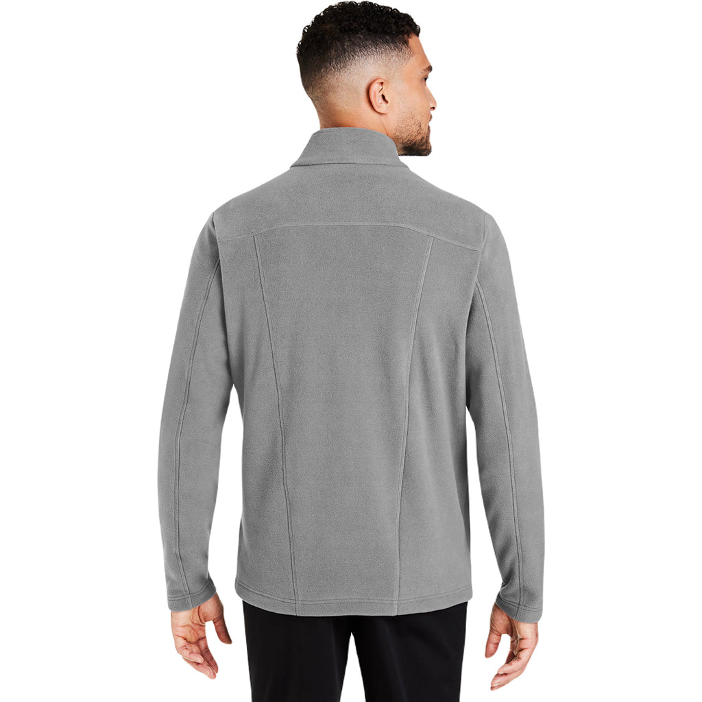 Devon & Jones Men's Graphite CrownLux Performance Fleece Full-Zip