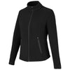 Devon & Jones Women's Black CrownLux Performance Fleece Full-Zip