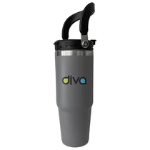 Perfect Line Grey The Thirty - Flip Handle Vacuum Tumbler