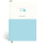 Papier Mid Blue Demi Plain Notebook