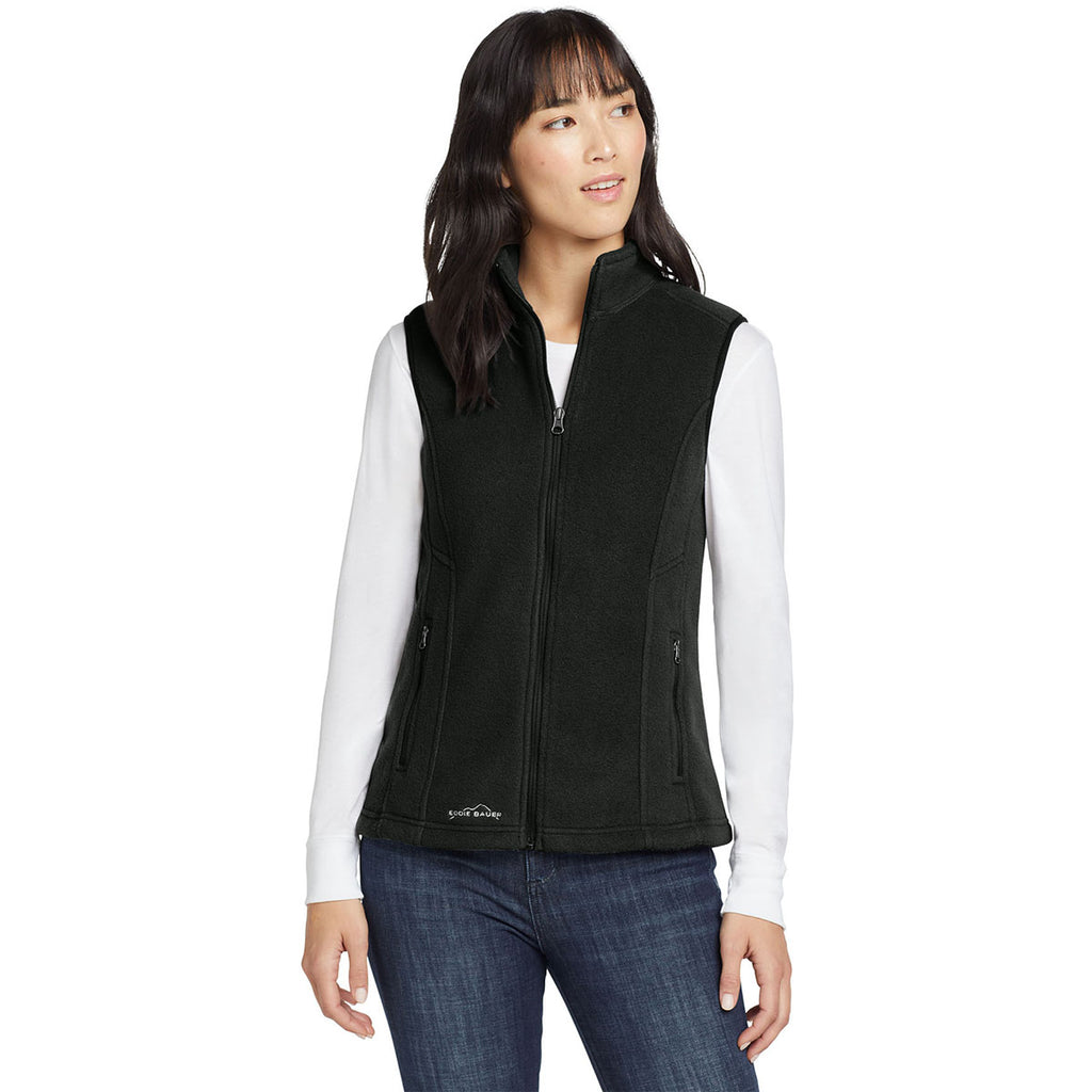 Eddie Bauer Women's Black Fleece Vest