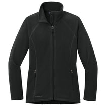 Eddie Bauer Women's Black Full-Zip Microfleece Jacket