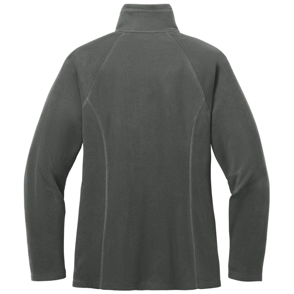 Eddie Bauer Women's Grey Steel Full-Zip Microfleece Jacket