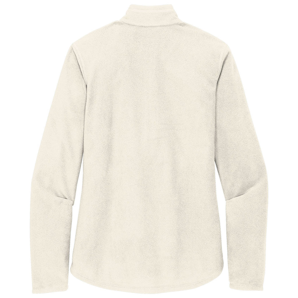Eddie Bauer Women's Ivory Half Zip Microfleece Jacket