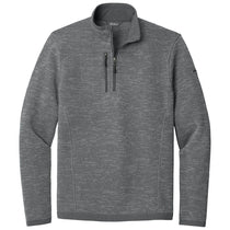 Eddie Bauer Men's Dark Grey Heather Sweater Fleece Quarter Zip