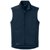 Eddie Bauer Men's River Blue Navy Smooth Mid Layer Fleece Vest