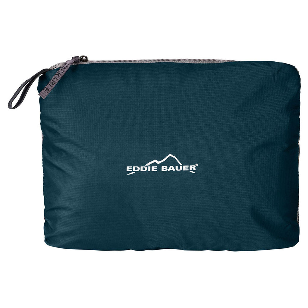 Eddie Bauer Men's Adriatic Blue Packable Wind Jacket