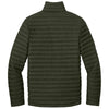 Eddie Bauer Men's Olive Green Packable Quilted Full-Zip