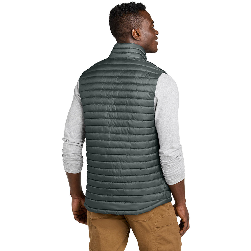 Eddie Bauer Men's Metal Grey Packable Quilted Vest