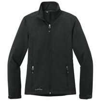 Eddie Bauer Women's Black Shaded Crosshatch Softshell Jacket