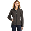 Eddie Bauer Women's Canteen Grey/Black Rugged Ripstop Softshell Jacket