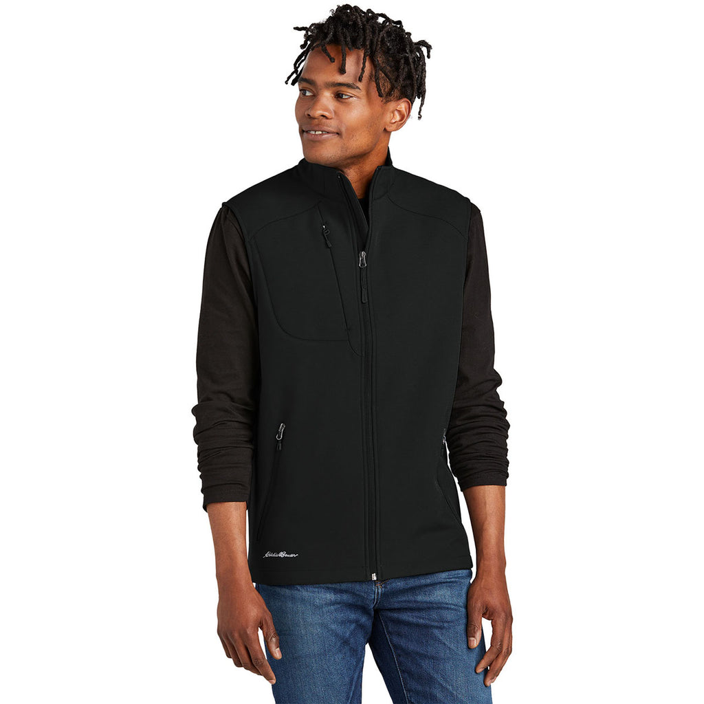 Eddie Bauer Men's Deep Black Stretch Soft Shell Vest