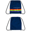 Pop Promos Navy Blue Pride Drawstring Bags