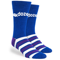 Pop Promos Purple & Blue Half Chevron Dress Socks