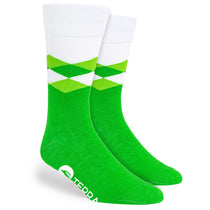 Pop Promos Green Shades Diamond Dress Socks