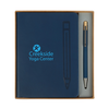 Logomark Navy Manhattan II Gift Set w/Magnetic Journal & Recycled Pen