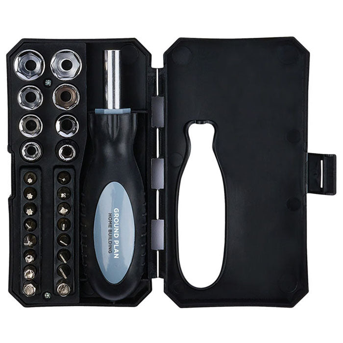 Logomark Black Raymond 25-Piece Screwdriver Tool Set