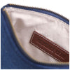 Heritage Gear Navy/Tan Wool Valuables Pouch