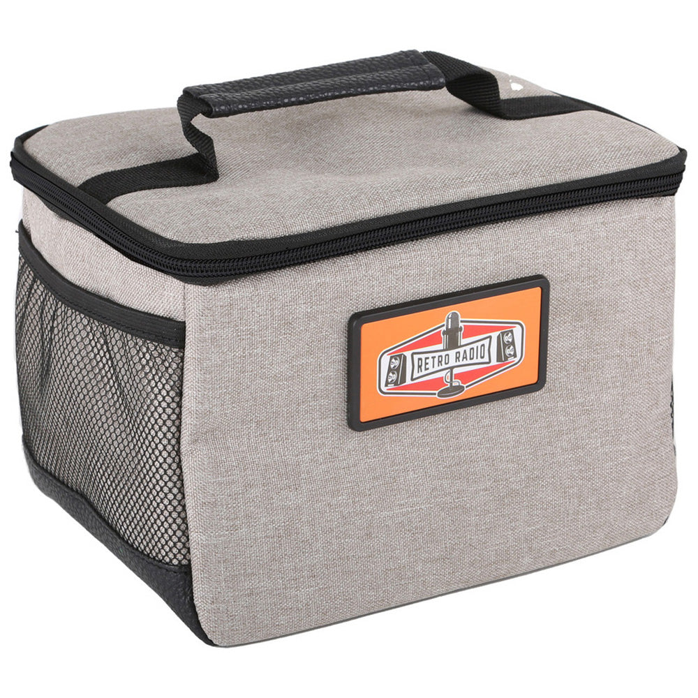 Best Promotions USA Heathered Grey/Black Insulated Lunch Tote