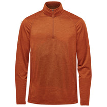 Stormtech Men's Rust Heather Milano Quarter Zip Pullover