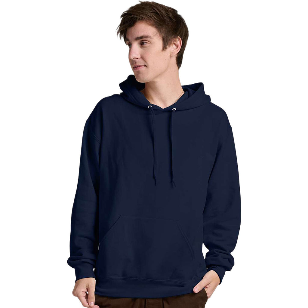 Jerzees Unisex J. Navy Ultimate CVC Hooded Sweatshirt