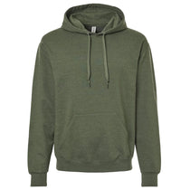 Jerzees Unisex Military Green Heather Ultimate CVC Hooded Sweatshirt