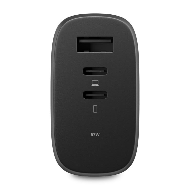 Native Union Black International Fast GaN Charger PD 67W (3 ports)