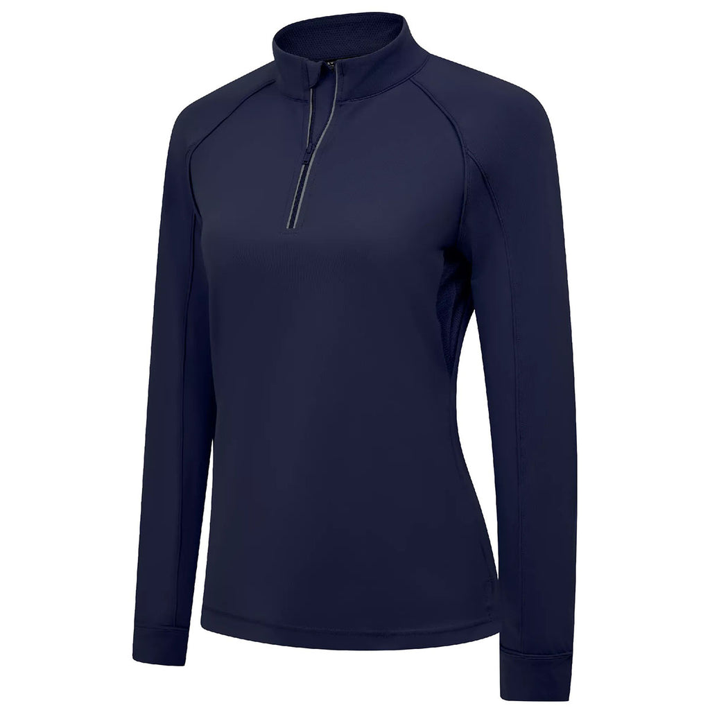 Levelwear Women's Navy Kinetic Midlayer Pullover