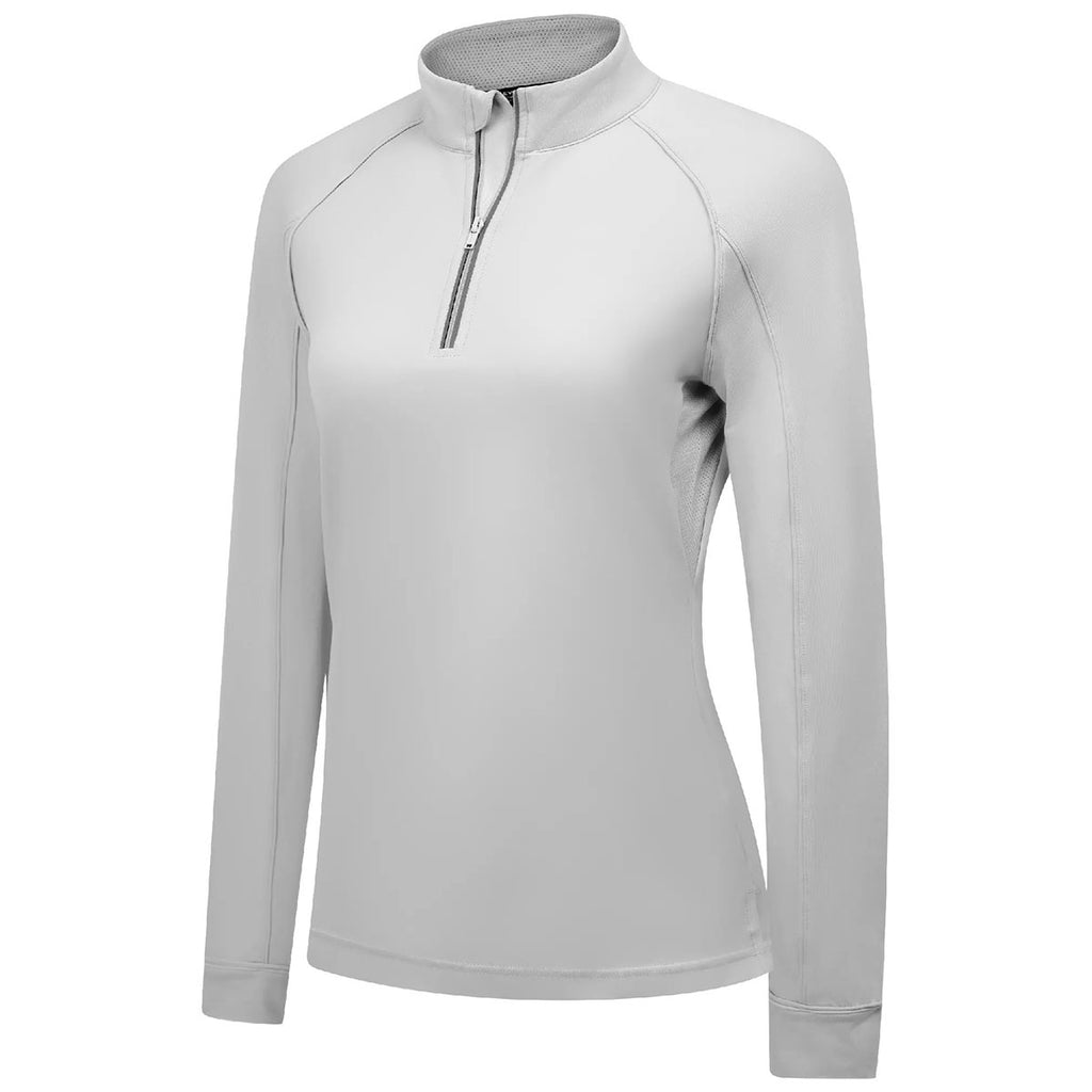 Levelwear Women's White Kinetic Midlayer Pullover
