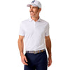 Johnnie-O Men's White Pete Performance Jersey Polo